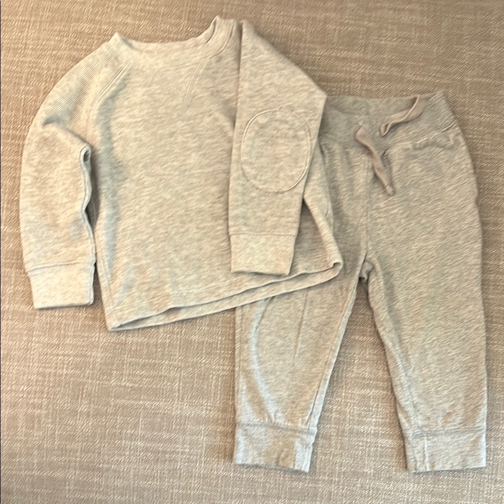 GAP Gray Kids Sweatshirt and Jogger Set